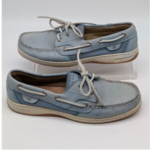 Sperry Top-Sider Blue Leather Boat Shoes Loafers Women's Size 7.5M